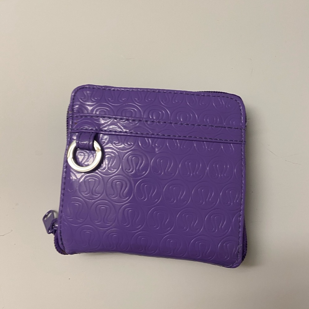 Purple Lululemon wallet bag